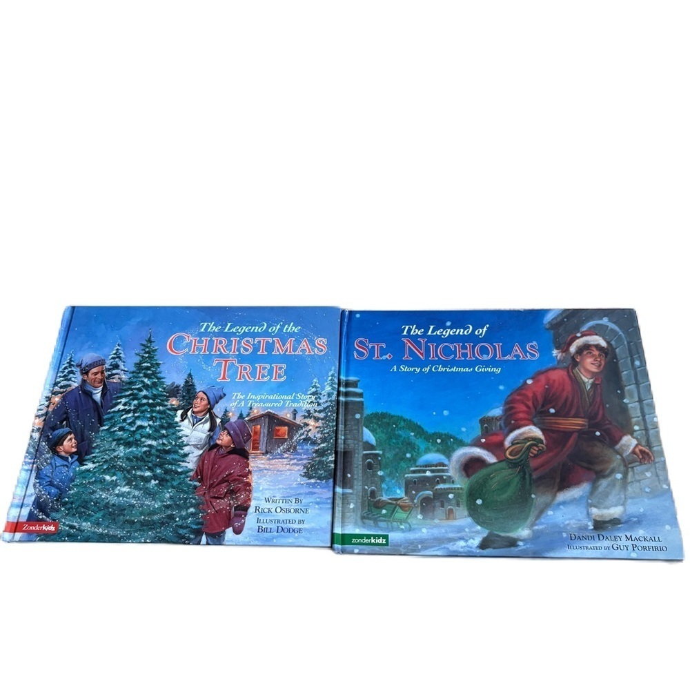 Zonder Kids Legend of the Christmas Tree St. Nicholas Book Bundle Hardcover